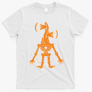 Sirenhead Halloween Costume Scary Horror Pumpkin T-Shirt - White