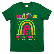 So Long 1st Grade Look Out 2nd Grade Funny Graduation Gifts T-Shirt - Green