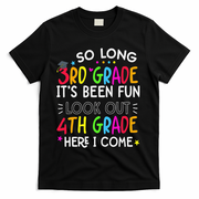 So Long 3rd Grade Graduation 4th Grade Here I Come Last Day T-Shirt - Black