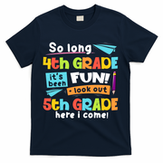 So Long 4th Grade 5th Grade Here I Come Graduation Boy T-Shirt - Navy