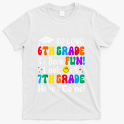 So Long 6th Grade 7th Grade Here I Come Back To School Kid T-Shirt - White