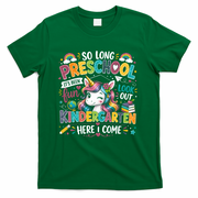 So Long Preschool Kindergarten Here I Come Graduation T-Shirt - Green