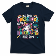 So Long Preschool Kindergarten Here I Come Graduation T-Shirt - Navy
