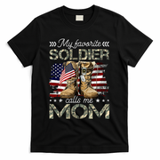 Soldier Mom Army Graduation Mom T-Shirt - Black