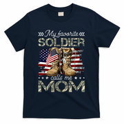Soldier Mom Army Graduation Mom T-Shirt - Navy