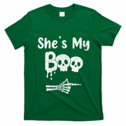 She’S My Boo Skull Face T-Shirt - Irish Green