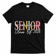Senior Mom Class Of 2026 T-Shirt - Black