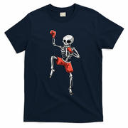 Skeleton Muay Thai Halloween Kickboxing MMA Fighter Costume T-Shirt - Navy Blue
