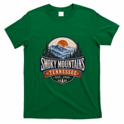Smokey Mountains Tennessee Est 1934 Vintage T-Shirt - Irish Green