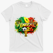 SENEGAL North America Soccer Tournament 2026 T-Shirt - White