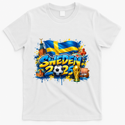 SWEDEN North America Soccer Tournament 2026 T-Shirt - White