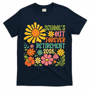 Schools Out Forever Retirement 2026 Retired Teacher T-Shirt - Navy