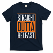 Straight Outta Preschool Pre School Graduation Funny Cool T-Shirt - Navy