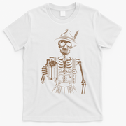 Skeleton Oktoberfest T-Shirt - White