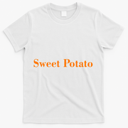 Sweet Potato And Kind Of Rude Potato Matching Thanksgiving T-Shirt - White