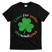 St Patrick's Day Time For Some Shenanigans T-Shirt - Black