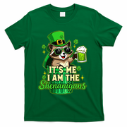 St Patrick's Day Its Me I Am The Shenanigans Raccoon T-Shirt - Green
