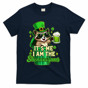 St Patrick's Day Its Me I Am The Shenanigans Raccoon T-Shirt - Navy