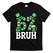 St Patrick’s Day 67 Bruh Viral 6-7 Meme T-Shirt - Black