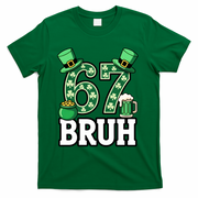 St Patrick’s Day 67 Bruh Viral 6-7 Meme T-Shirt - Green