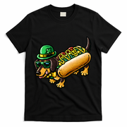 St Patricks Day Chicago Irish Dog Funny Cute T-Shirt - Black