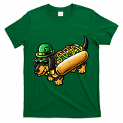 St Patricks Day Chicago Irish Dog Funny Cute T-Shirt - Green