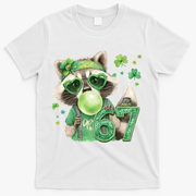 St Patrick’s Day 67 Raccoon Viral Meme T-Shirt - White