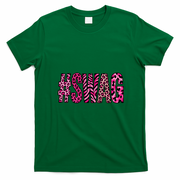 #SWAG Pink Leopard Print Cool T-Shirt - Irish Green