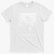 Skeleton Playing Piano Lets Party Halloween T-Shirt - White