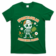 Spooktacular Pickleball Player Ghost Pumpkin Cute Gift T-Shirt - Irish Green