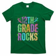 School Rocks Back To School Rockin 12th Grade Rocks T-Shirt - Green