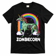 Spooky Rainbow Zombiecorn Halloween Costume T-Shirt - Black