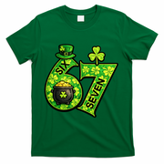 Six Seven 6-7 St Patricks Day 67 Paddys Meme T-Shirt - Green