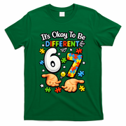 Six Seven Autism Awareness 67 T-Shirt - Green