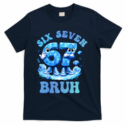Six Seven Bruh 67 Autism Puzzle 6-7 Brainrot Meme T-Shirt - Navy