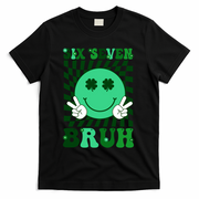 Six Seven Bruh Shamrock 67 Meme St Patrick's Day T-Shirt - Black
