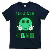 Six Seven Bruh Shamrock 67 Meme St Patrick's Day T-Shirt - Navy