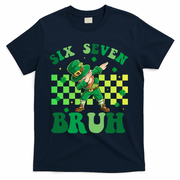 Six Seven Bruh St Patricks Day 6-7 Meme 67 T-Shirt - Navy