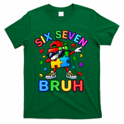 Six Seven Bruh Autism T-Shirt - Green