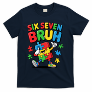 Six Seven Bruh Autism Awareness T-Shirt - Navy