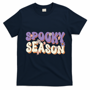 Spooky Season Cute Halloween Vibe Gift T-Shirt - Navy Blue