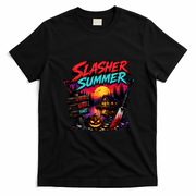 Slasher Summer Horror More Screams Blood Good Times Halloween T-Shirt - Black