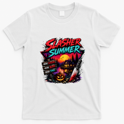 Slasher Summer Horror More Screams Blood Good Times Halloween T-Shirt - White