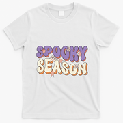 Spooky Season Halloween Groovy Retro T-Shirt - White