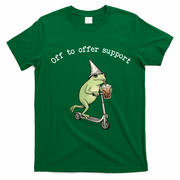 Support Staff Paraprofessional Back To School Frog Iced Coffee T-Shirt - Irish Green