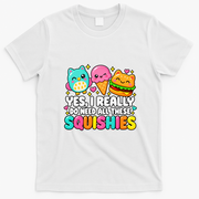 Squishy Squishies Squish Squad Cute Funny T-Shirt - White
