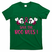 Save The Boobees Boo Bees Breast Cancer Halloween Gift T-Shirt - Irish Green