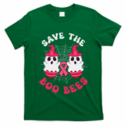 Save The Boo Bees Funny Halloween Breast Cancer Awareness T-Shirt - Irish Green