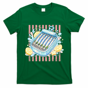 Sardines Tinned Fish Retro Striped Kawaki Anime T-Shirt - Irish Green