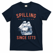 Spilling The Tea Since 1773 T-Shirt - Navy